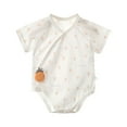thumbnail image 1 of YunPes Baby Side Snap Bodysuit Kimono Onsies Boy Girl Cotton Basic Pattern Bodysuits 4 Month Old Baby Girl, 1 of 9