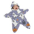 thumbnail image 1 of YunPes Baby Starfish Onesie Soft Flannel Wearable Swaddle Bag Cute Funny Graphic Newborn Warm Jumpsuit Halloween Party Clothes, 1 of 5