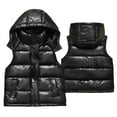 thumbnail image 1 of YunPes Boys Down Vest Autumn Winter Boys Girls Lightweight Waistcoat Stand Collar Light Cotton Vest Jackets, 1 of 5