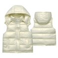 thumbnail image 1 of YunPes Boys Down Vest Autumn Winter Boys Girls Lightweight Waistcoat Stand Collar Light Cotton Vest Jackets, 1 of 7