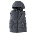 thumbnail image 1 of YunPes Boys Down Vest Boys Girls Lightweight Waistcoat Stand Collar Light Cotton Jacket Children's Vest Vest Girls down Sweater Jacket, 1 of 7