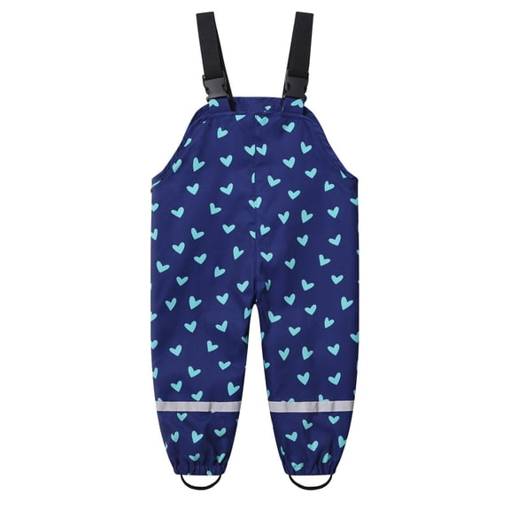 YunPes Boys Girls Middle Kids Multi Color Printed Baby Water Play Pants Outdoor Rain Pants Boys Pants 18 Months