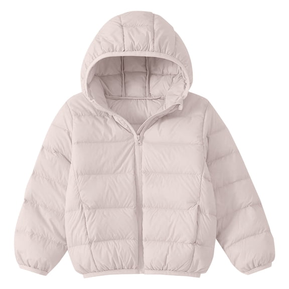 YunPes Boys Girls Puffer Coat Down Insulated Winter Warm Windproof Quilted Jacket Hooded Outerwear Cute Trendy Clothes