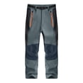 thumbnail image 1 of YunPes Boys Girls Softshell Hiking Pants Fleece Lined Skiing Snow Pants Teen Kids Outdoor Trousers Thick Winter Insulated Snowpants, 1 of 7