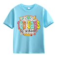 thumbnail image 1 of YunPes Boys Girls T-Shirt 100 Days of School Shirt Short Sleeve Round Neck Graphic Cartoon Print Cotton Short Shirt, 1 of 1
