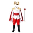 thumbnail image 1 of YunPes Boys Halloween Role Play Outfits Medieval Royal Prince Clothing Sets with Crown & Scepter Kids Dress-Up Fun Party Wear, 1 of 4