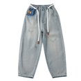 thumbnail image 1 of YunPes Boys' Pants Loose Bottoms Children Cool Handsome Style Daddy Jeans for Children Pants for Children 2 Years, 1 of 6