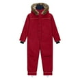 thumbnail image 1 of YunPes Boys Snow Suit Outdoor Waterproof Windproof Snowboarding Ski Suits Toddler Kids Winter Warm Plain Hooded Overalls Jumpsuit, 1 of 6