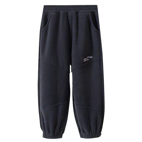 YunPes Boys Sweatpant Children Jogging Bottoms with Pocket Sports Track Pant Winter Elastic Waist Active Pant 3 Month Old Clothes