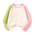 thumbnail image 1 of YunPes Children's Color Blocked Long Sleeved Pure Cotton Plug In T Shirt Top Long Sleeve Tee, 1 of 6
