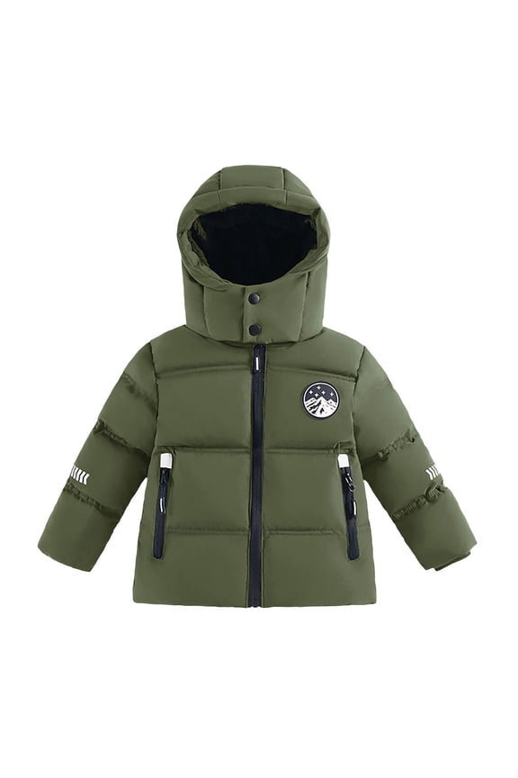 Children's Down Jacket Winter Boy Short Coat Warm Cold Proof Boy Down Jacket Overall Girls