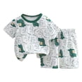 thumbnail image 1 of YunPes Children's Leisure Sports Suit Spring Summer and Autumn Comfortable and Fashionable Short Sleeved T Shorts Two Piece Suit, 1 of 6
