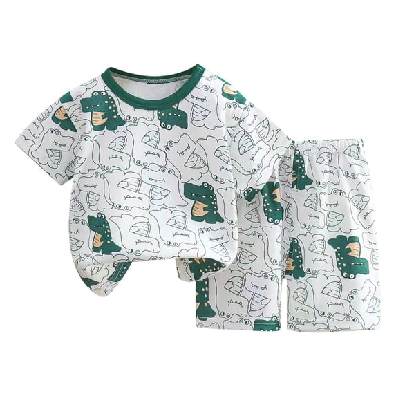 YunPes Children's Leisure Sports Suit Spring Summer and Autumn Comfortable and Fashionable Short Sleeved T Shorts Two Piece Suit