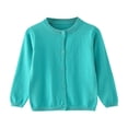 thumbnail image 1 of YunPes Children's Sweater Spring Autumn Winter Cardigan Solid Color Small Cardigan Children's Coat, 1 of 9