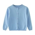 thumbnail image 1 of YunPes Children's Sweater Spring Autumn Winter Cardigan Solid Color Small Cardigan Children's Coat, 1 of 9