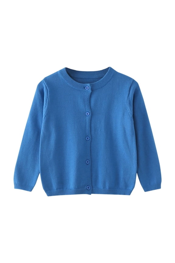 Children's Sweater Spring Autumn Winter Cardigan Solid Color Small Cardigan Children's Coat
