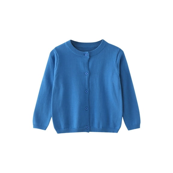 YunPes Children's Sweater Spring Autumn Winter Cardigan Solid Color Small Cardigan Children's Coat
