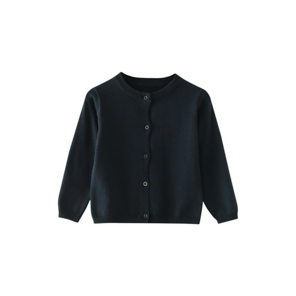 YunPes Children's Sweater Spring Autumn Winter Cardigan Solid Color Small Cardigan Children's Coat