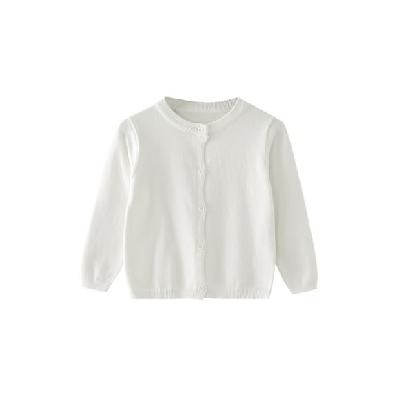 YunPes Children's Sweater Spring Autumn Winter Cardigan Solid Color Small Cardigan Children's Coat