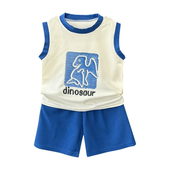 YunPes Children's Vest Shorts Suit Spring Summer Autumn Comfortable Loose Version Children's Clothing Toddler Boy Outfits 4t