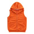 thumbnail image 1 of YunPes Children's Vest Spring Autumn Summer Thin Outdoor Wear Pure Cotton Hooded Kindergarten Clothing Vest Plush Pullover Girls, 1 of 3