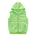 thumbnail image 1 of YunPes Children's Vest Spring Autumn Summer Thin Outdoor Wear Pure Cotton Hooded Kindergarten Clothing Vest Plush Pullover Girls, 1 of 5