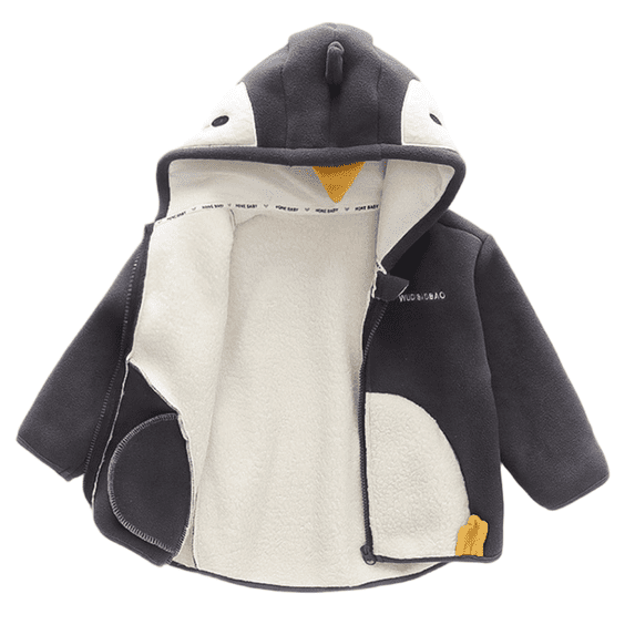 YunPes Children's Warm Top Coat Children's Wear Lined Thickened Plush Coat Jackets Kids