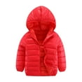 thumbnail image 1 of YunPes Down Jackets for Boys Girls Winter Coat Lightweight Windproof Hooded Down Jacket Winter with Hood Zipper 4-14 Years Old, 1 of 9