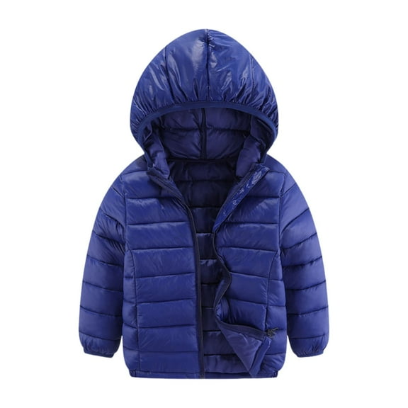 YunPes Down Jackets for Boys Girls Winter Coat Lightweight Windproof Hooded Down Jacket Winter with Hood Zipper 4-14 Years Old