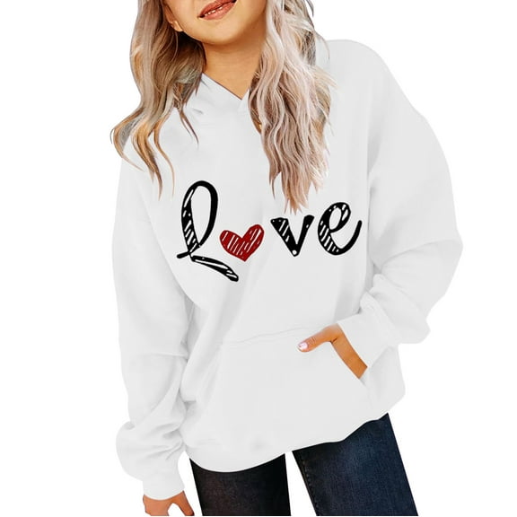 YunPes Girls Boys Hoodie Long Sleeve Pullover Plain Casual Elegant Tops Loose Long Sleeve T Shirt Winter Toddler Girl Hoodie