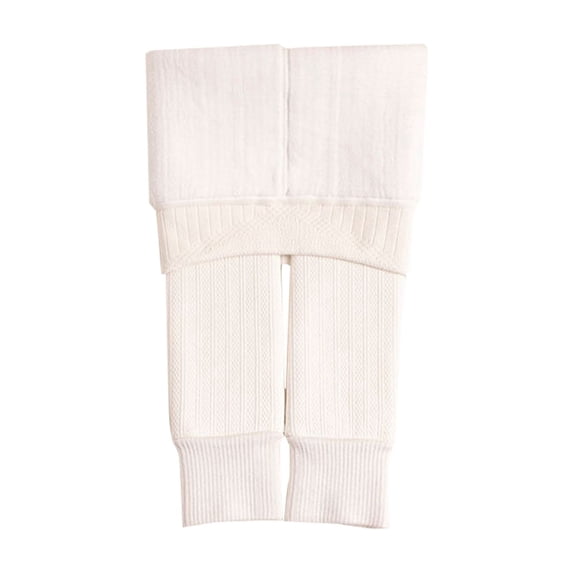 YunPes Girls' Cable Knitted Tights Thick Fleece Lined Leggings Winter Warm Clothes Outerwear Footless Thermal Pants for Yoga Ballet