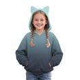 thumbnail image 1 of YunPes Girls Casual Bear Ear Hoodies Winter Warm Pullover Comfy Fleece Sweatshirts Long Sleeve Trendy 2025 Tops with Pockets, 1 of 3