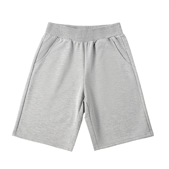 YunPes Girls Cotton Athletic Shorts Pull-On Elastic Waist Sports Shorts with Pockets Teen Kids Soccer Running Gym Workout Outfits