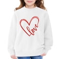 thumbnail image 1 of YunPes Girls Cute Heart Print Sweatshirt Fall Winter Oversized Crewneck Pullover Tops Fleece Long Sleeve Loose Fit Sweater Shirt, 1 of 7
