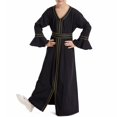 thumbnail image 1 of YunPes Girls Dress Long Skirt Spring Summer Autumn New Large Children Loose Long Sleeve Arab Youth Long Skirt Casual Dress Lass Dress, 1 of 9