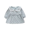 thumbnail image 1 of YunPes Girls' Full Print Cherry Style Spring Summer and Autumn Dress, 1 of 9