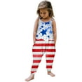 thumbnail image 1 of YunPes Girls Jumpsuit Summer Independence Day Clothing Strapless Personalized Printing Retro Comfortable Casual Jumpsuit First Birthday Romper, 1 of 7