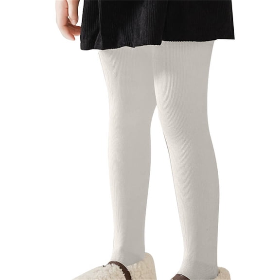 YunPes Girls' Leggings Socks Fall Winter Children's Basic Solid Color Fleece Pantyhose Youth Girl Streetwear Dance Yoga Tights Pants