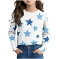 thumbnail image 1 of YunPes Girls' Long Sleeved Shirts Colorful T Shirts Round Neck Tops Light T Shirts Loose Pullovers Basic Long Sleeve Tee Shirts, 1 of 6