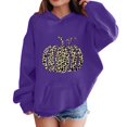 thumbnail image 1 of YunPes Girls Oversized Hoodie Leopard Pumpkin Graphic Sweatshirt Teen Kids Trendy Casual Pullover Top Halloween Party & Spring Fall Daily Wear, 1 of 6