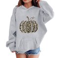thumbnail image 1 of YunPes Girls Oversized Hoodie Leopard Pumpkin Graphic Sweatshirt Teen Kids Trendy Casual Pullover Top Halloween Party & Spring Fall Daily Wear, 1 of 6
