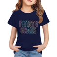 thumbnail image 1 of YunPes Girls School T Shirt Fourth Grade Back To School Short Sleeve Tops Elementary Student Summer Versatile Crewneck Tee Tops, 1 of 5