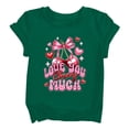 thumbnail image 1 of YunPes Girls Short Sleeve Shirts Kids Crewneck Soft T-Shirts Summer Tees 2‐13 Years Teen Y2k Cherry Printed Shirts Streetwear Dance, 1 of 8
