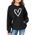 thumbnail image 1 of YunPes Girls' Sweatshirts Winter Retro Print Sweatshirts for Teenagers Long Sleeves Cute Girls Sweatpants Girl Sweatshirt, 1 of 8