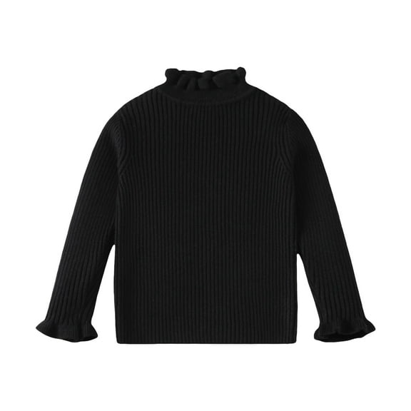 YunPes Girls Tops Spring Autumn Winter Little Girls Comfortable Casual Bottoming Children's Sweaters