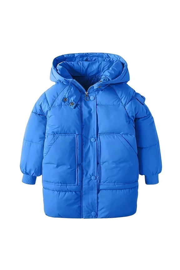 Girls Winter Coats Size 10 12 Heavyweight Windproof Warm Hooded Puffer Jacket Kids Trendy Quilted Padded Down Jackets Girl Jackets 8