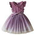 thumbnail image 1 of YunPes Gradient Mesh Dress Spring Summer and Autumn Bowknot Flying Sleeves Star Girl Dress Matching Dresses for Sisters Kids, 1 of 9