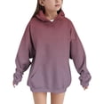 thumbnail image 1 of YunPes Gradient Oversized Hoodie for Girls Trendy Long Sleeve Hooded Sweatshirts with Pockets Teen Casual Preppy Pullover, 1 of 8