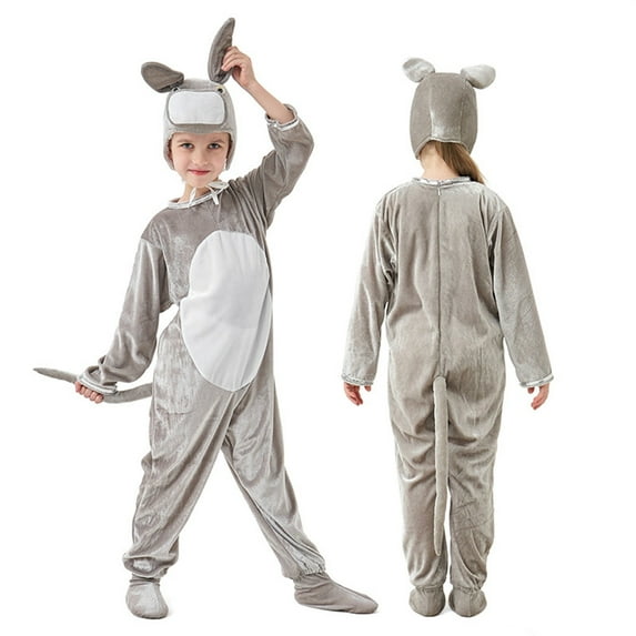 YunPes Halloween Children's Boys and Girls Play Animal Jumpsuits Clothes Head Cover Foot Cover Three Piece Set Boys Clothes 18 Months