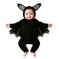 thumbnail image 1 of YunPes Infant Baby Bat Outfits My 1st Halloween Bodysuit Bat Winged Long Sleeve Jumpsuit with Hat Newborn Funny Party Role Play Family Photos, 1 of 6